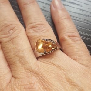 Unique Genuine Slant Cut Topaz
